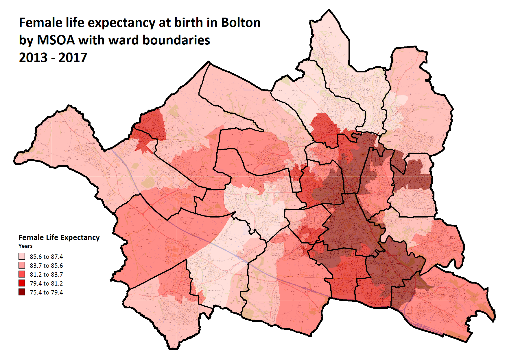 Life expectancy Bolton JSNA